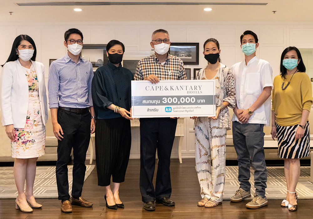 Cape & Kantary Hotels Donates 300,000 Baht  to SOS Children’s Villages Thailand