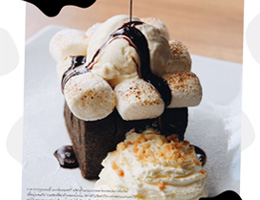 S’More Black Chocolate Toast at Café Kantary