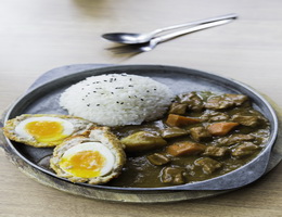 Pork Curry and Soft Boiled Scotch Egg At Café Kantary Bangsaen, Prachinburi and Rayong