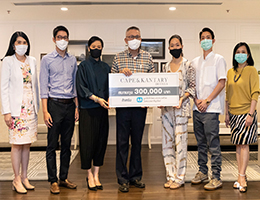 เคป แอนด์ แคนทารี โฮเทลส์ มอบเงินบริจาค 300,000 บาท  ให้มูลนิธิเด็กโสสะแห่งประเทศไทย ในพระบรมราชินูปถัมภ์