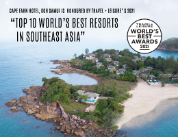 Cape Fahn Hotel, Koh Samui is Honoured by Travel + Leisure's 2021 